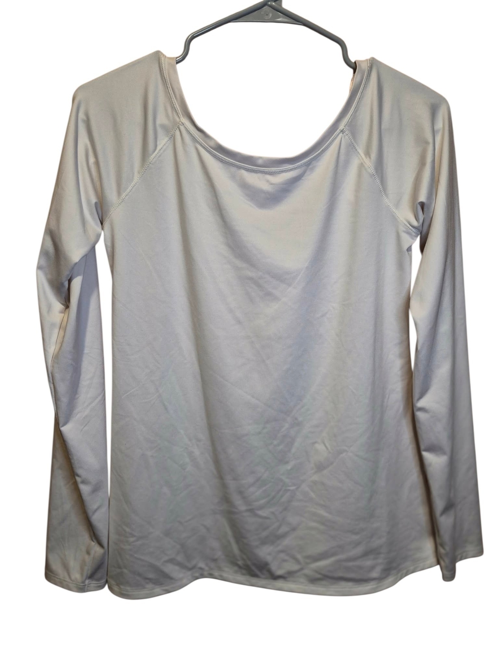 CALIA by Carrie Underwood Long Sleeve Scoop Neck Top - Cream